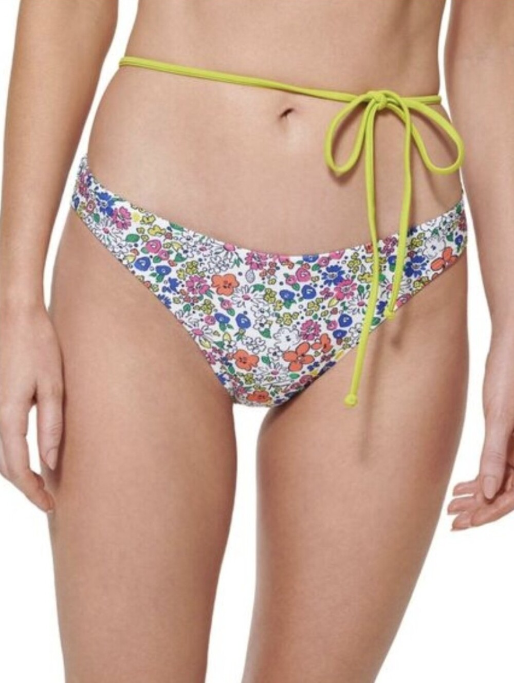 Tommy Hilfiger Penelope Floral Print Bikini Bottom White L